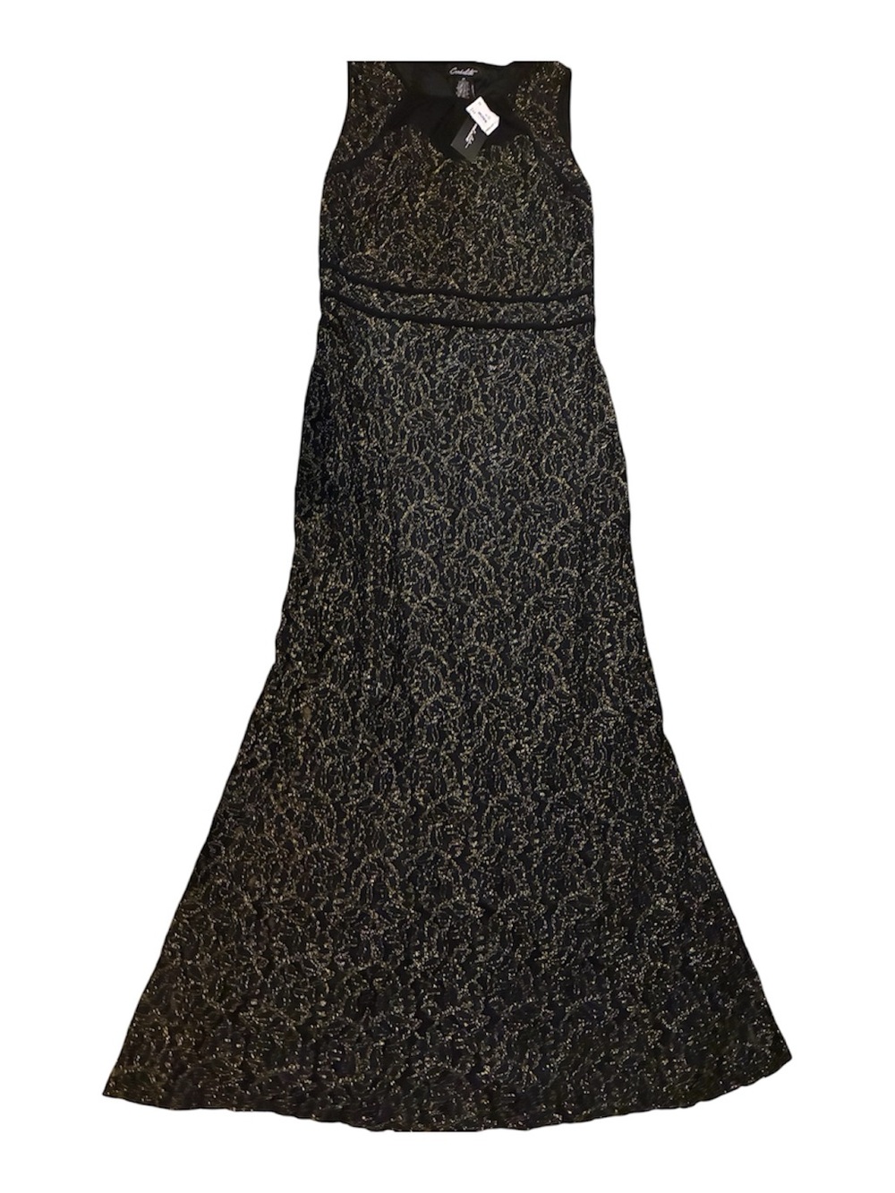 Cardalate Women’s Elegant Cocktail maxi Dress Metallic Gold Size M
